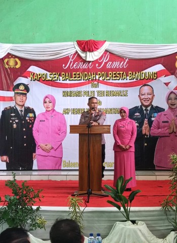 Serah Terima Jabatan Kapolsek Baleendah Polresta Bandung Berjalan Sukses