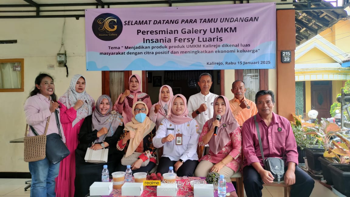 Peresmian Galeri UMKM Mandiri INSANIA FERSY LUARIS di Kelurahan Kalirejo : Mendorong Ekonomi Keluarga dan Mengangkat Citra Produk Lokal